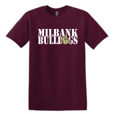 Milbank Bulldogs Gildan Heavy Cotton T-Shirts M