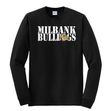 Milbank Bulldogs Gildan Heavy Cotton 100% Cotton Long Sleeve T-Shirt