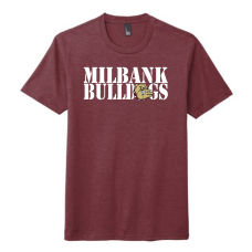 Milbank Bulldogs District Made Triblend Tee (M)